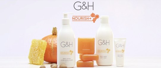 Кадр из ролика: линия косметики G&H Nourish+